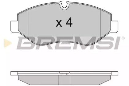 Комплект тормозных колодок., BREMSI BP3292