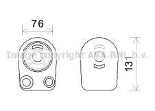 масляний радіатор, моторне масло, AVA QUALITY COOLING, RT3607